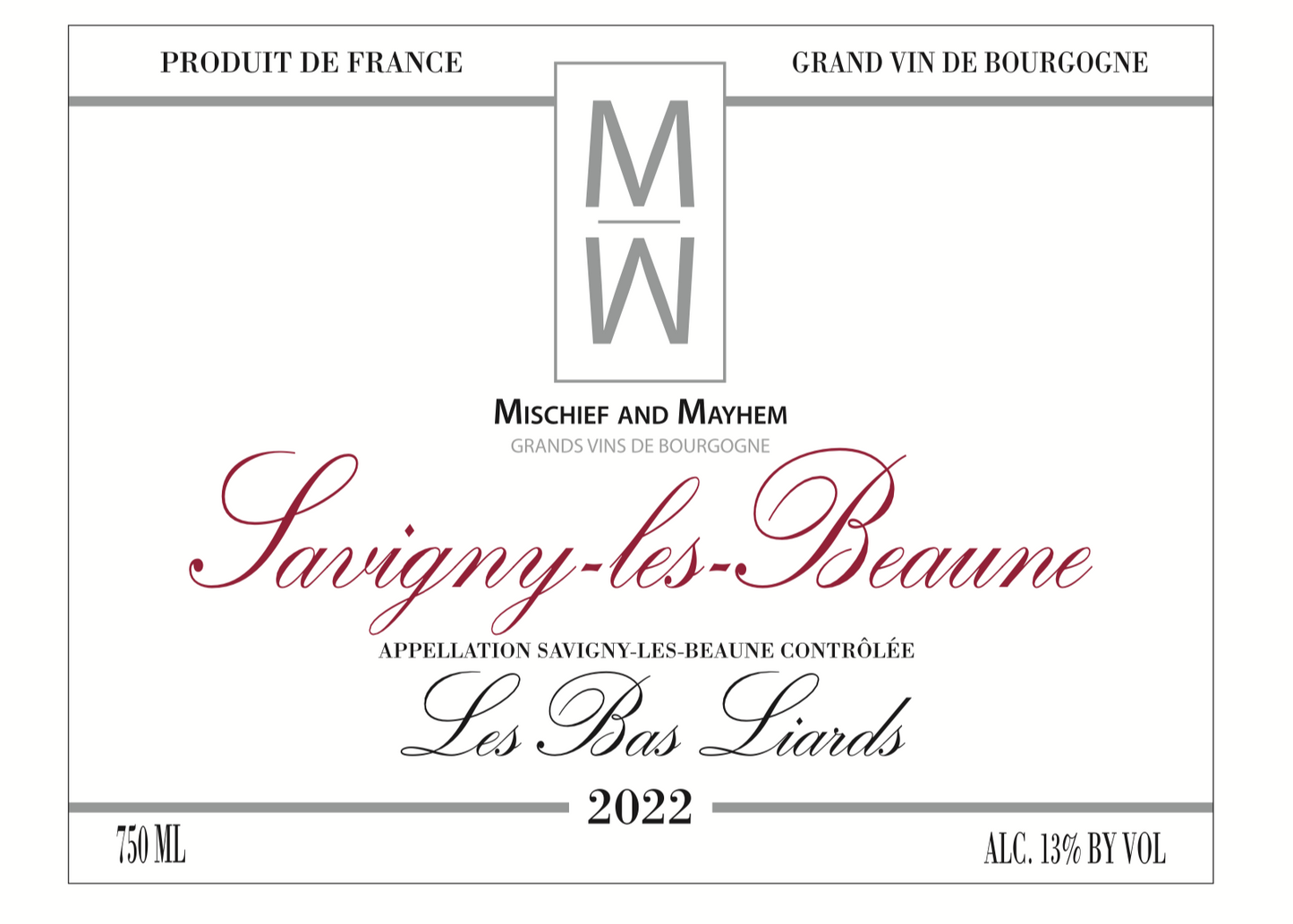 Savigny-lès-Beaune, Les Bas Liards, 2022