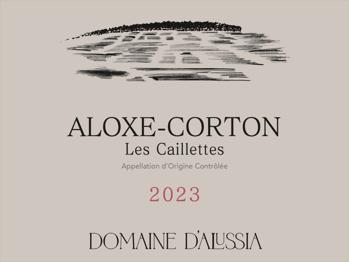 Aloxe-Corton, Les Caillettes, 2023