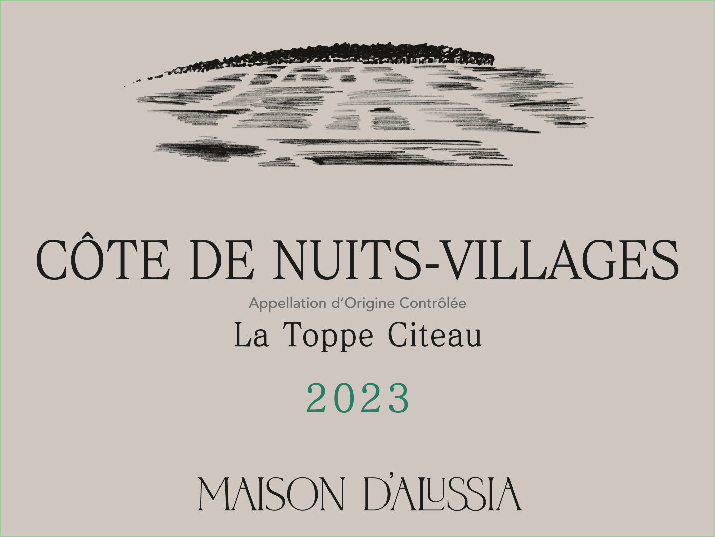 Côte de Nuits-Villages La Toppe Citeau, 2023
