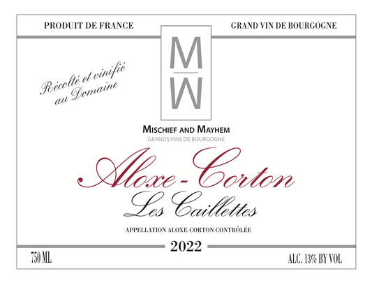 Aloxe-Corton Les Caillettes, 2022