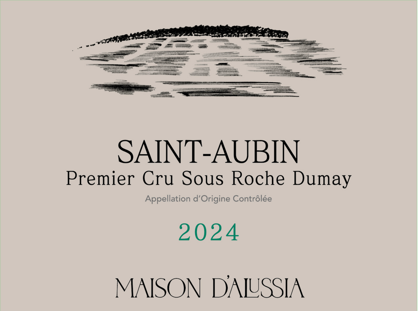 Saint-Aubin Premier Cru Sous Roche Dumay, 2024